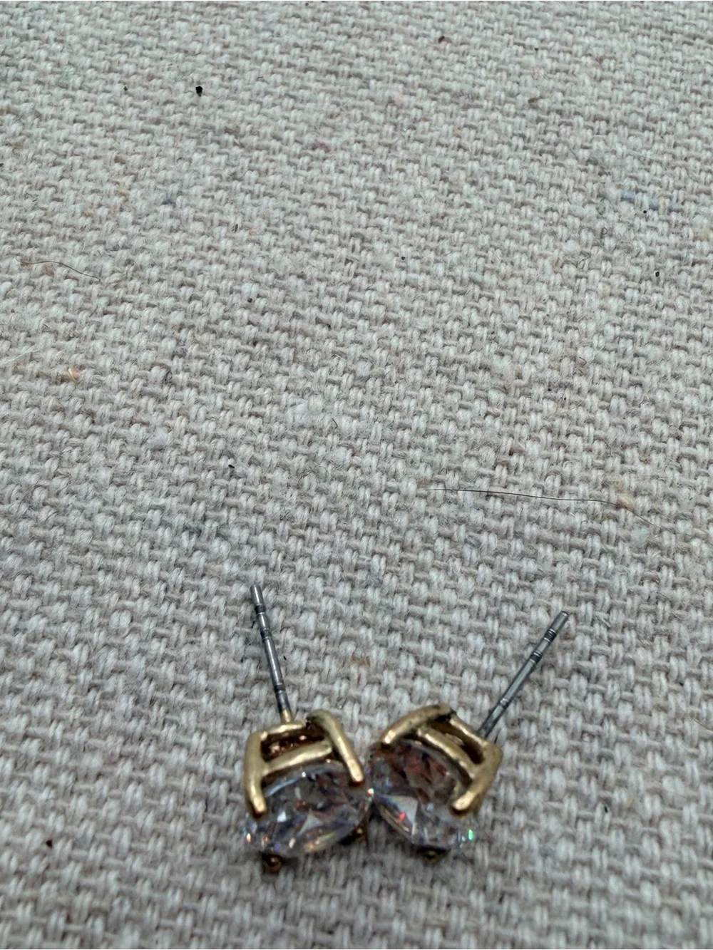 Gold Square Stud Earrings - Women's Jewelry